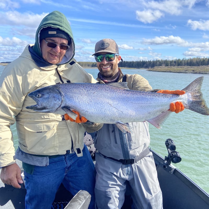 Kasilof river King Salmon drift boat fishing kenai drift anglers