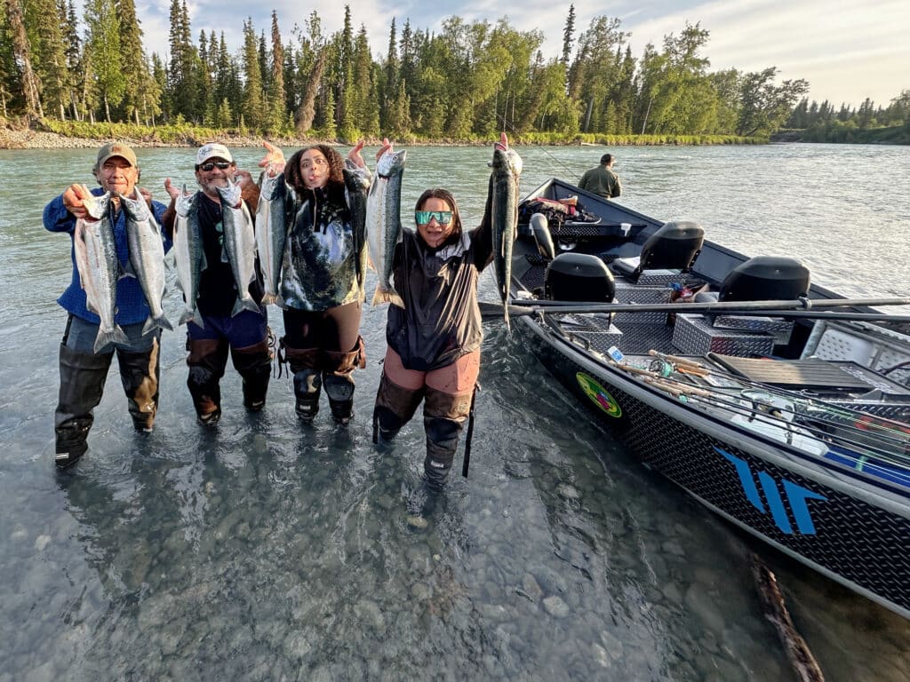 Kasilof River Drift Boat Trip Alaska Salmon fishing sockeye fly fish 2025