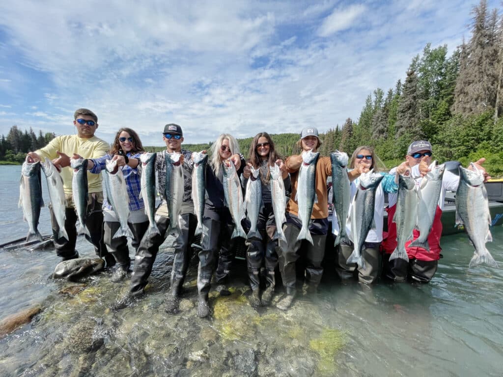 Best alaska fishing Kenai late run sockeye Salmon