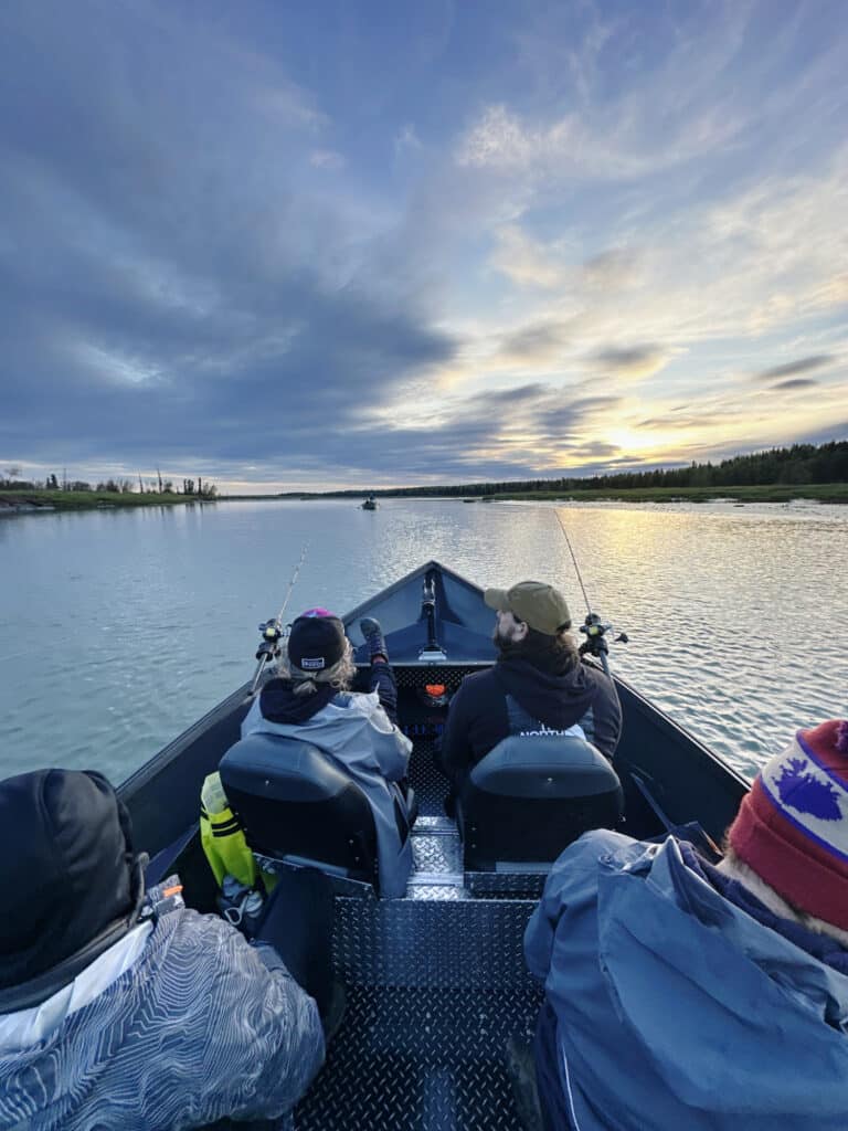 kasilof river kenai drift anglers salmon fishing